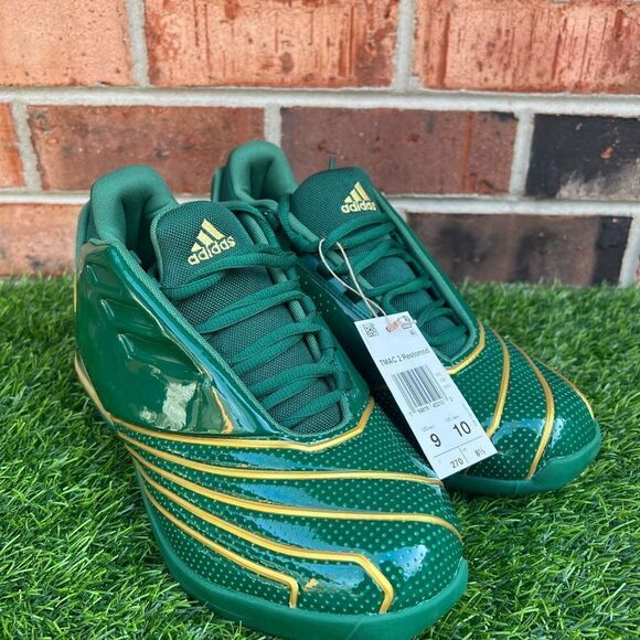 Adidas TMAC 2 Green/Gold size 9 - Picture 2 of 5
